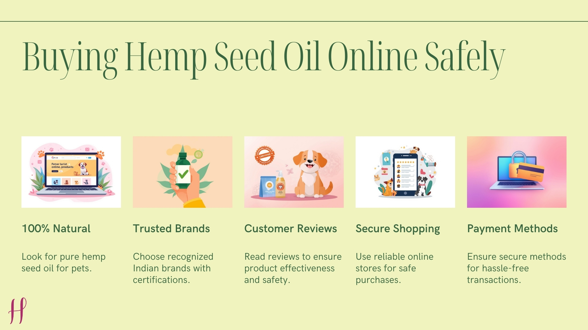 Guide to using hemp seed oil for dogs, covering dosage, mixing methods, frequency, and safety.